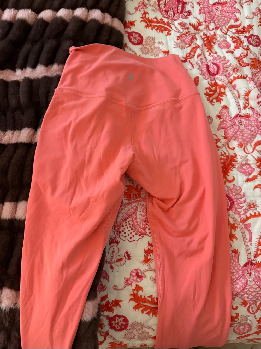 lululemon athletica Coral-Orange High-Rise Leggings